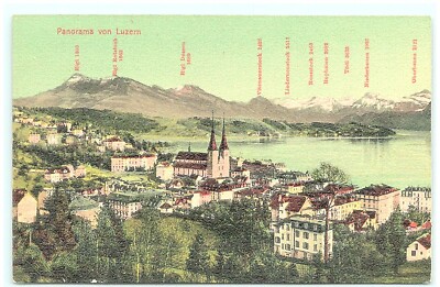 S03-4658, PANORAMA VON LUZERN, *POSTCARD