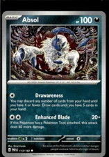 Pokemon Absol 113/182 Paradox Rift Non Holo Uncommon 2 Card Lot