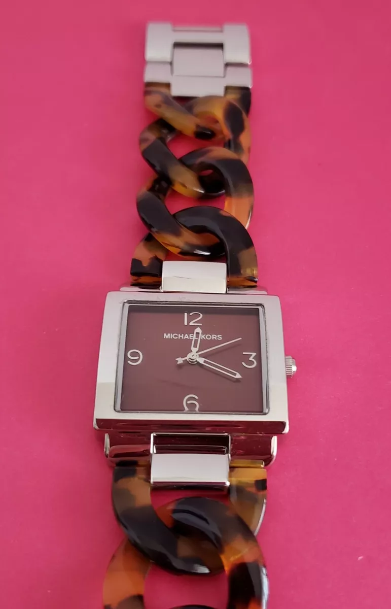 Michael kors watch with tortoise shell band new arrivals
