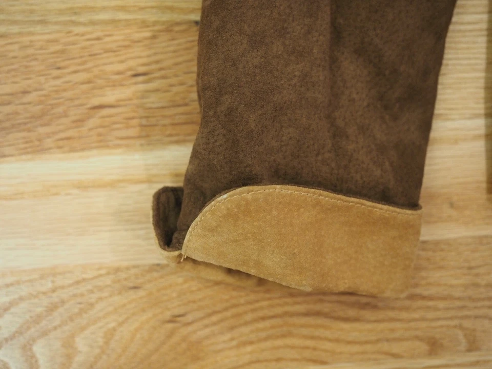 LAL Live a Little  Jacket Women's Large Brown whip stitch Western Suede - Image 3 of 4