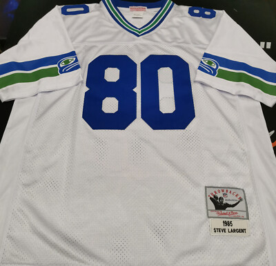 Vintage Steve Largent #80 Seahawks Throwback Stitched Jersey | eBay