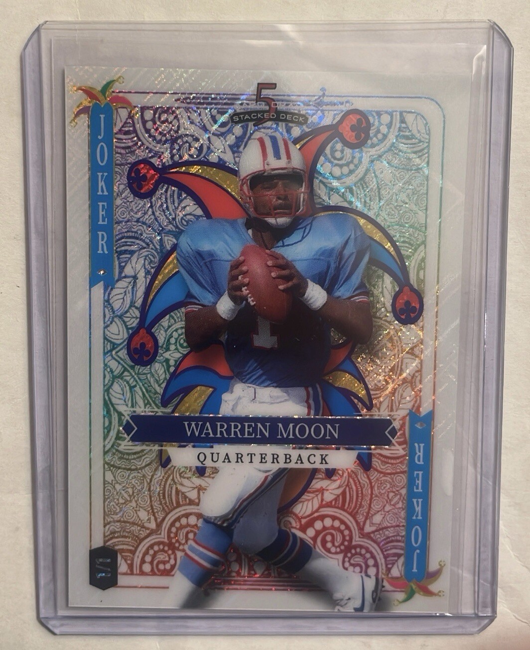 2023 Wild Card 5 Card Draw Stacked Deck Joker Warren Moon 1/1 One Of One