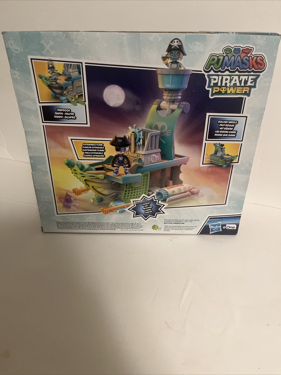 Pyjamasques Bateau Pirate De L'air – Coffret Avec 2 Figurines Articulées, Mode Combat Et Lanceurs, Dès 3 Ans