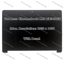 13.3" Acer Chromebook R13 CB5-312T CB5-312T-K5X4 FHD LCD Assembly Touch Screen
