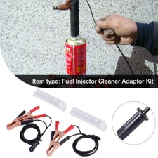 Fuel Injector Flush Cleaner Adapter Cleaning Tool DIY Kit Set For Motorcycle Car