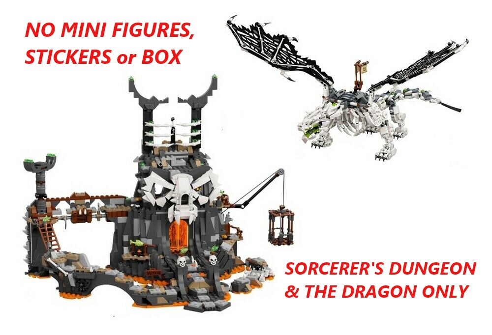 LEGO 71721 & 71722 - Ninjago - Skull Sorcerer's Dungeon & Dragon - NO MINI FIGS