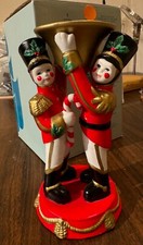 PARTYLITE Toy Soldier P7704 Christmas Taper Candle Holder 6" Tall NIB