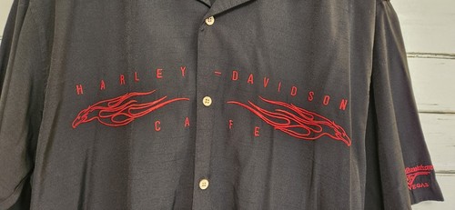 men's sz XL, s/s button front HARLEY DAVIDSON cafe, Las Vegas - Picture 3 of 7