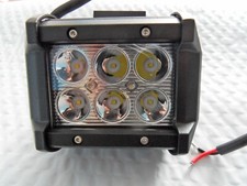 New Metal18w 6 Led Cree Spot Lamp Forward Backup Reverse 4x4 Free Shipping