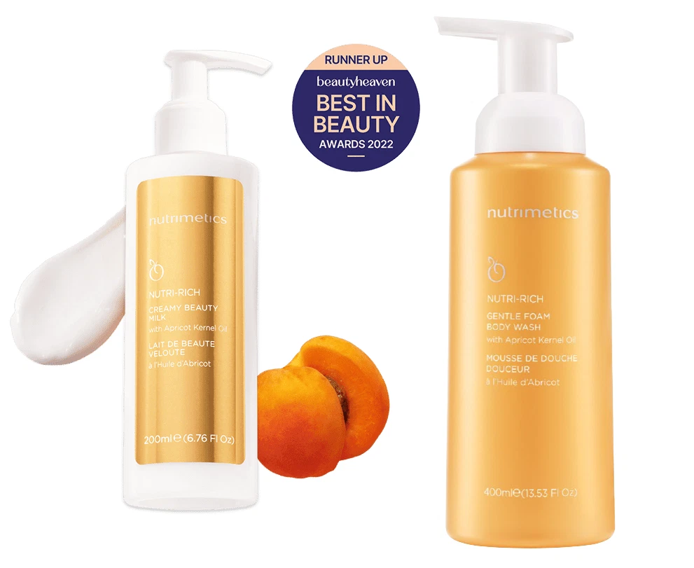 Nutrimetics Nutri Rich Creamy Beauty Milk + Gentle Foam Body Wash RRP $98 New