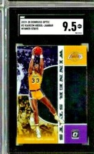 2019 Donruss Optic Kareem Abdul-Jabbar Winner Stays SGC 9.5