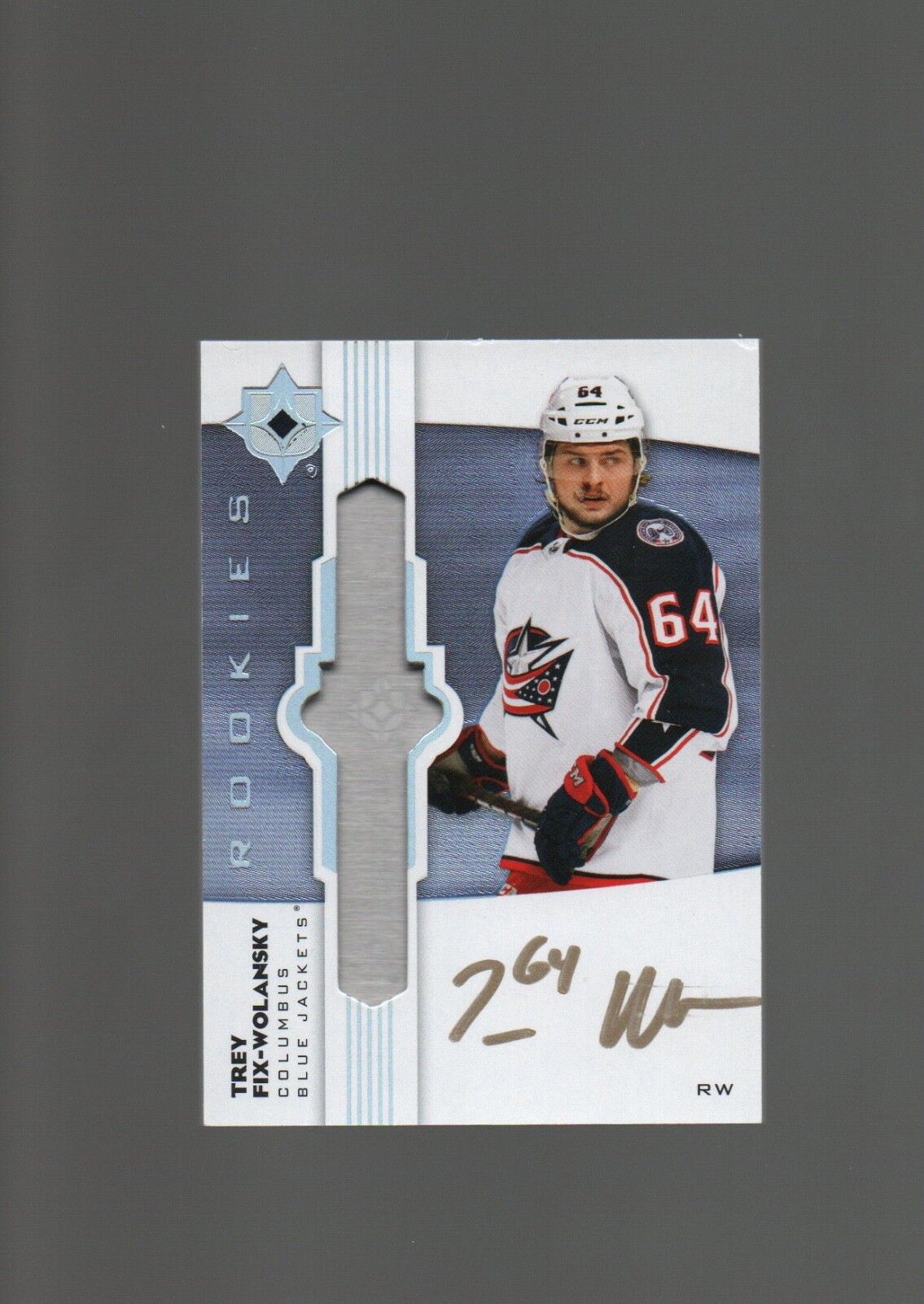 2022-23 Upper Deck Ultimate Collection Trey Fix-Wolansky Silver Bar Auto