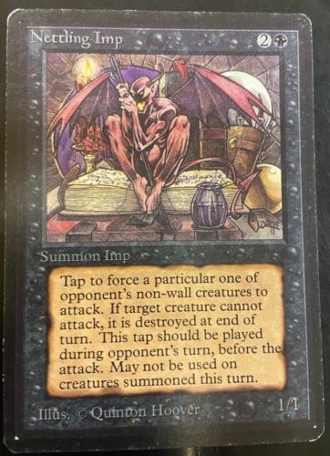 Magic The Gathering Nettling Imp Beta - Picture 1 of 2