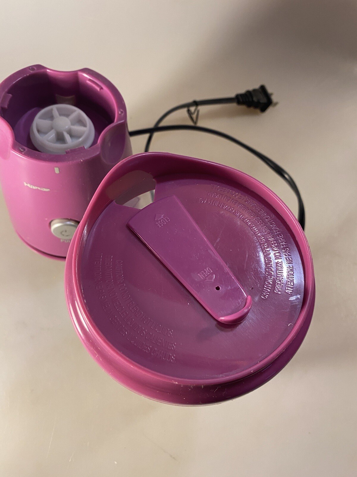 Hamilton Beach Personal Smoothie Blender 14 Oz Single Serve w/ Lid, B55