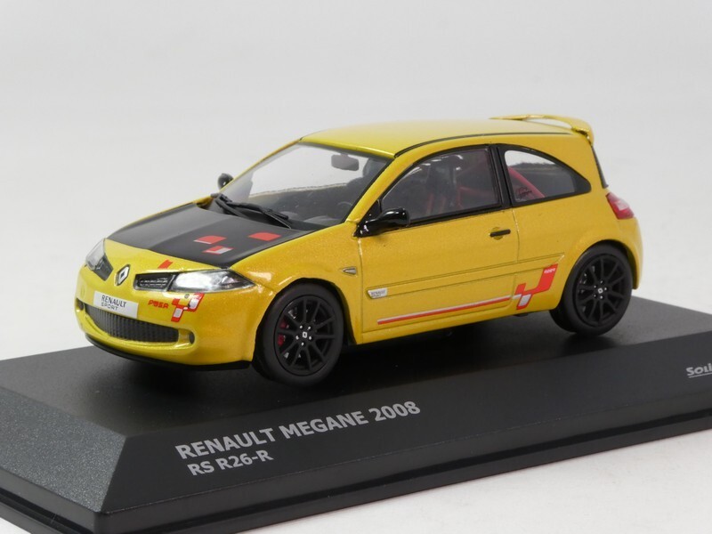 Solid Renault Megane RS R26-R Yellow 2008 1/43 S4310204
