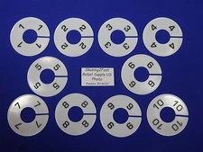 Clothing Rack Round Size Divider Fitting Room Assortment Hanger Retail Store1-10