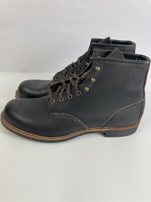 Red Wing 3345 Blacksmith 6” Black Leather Boots Mens 11 D | eBay