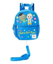 New Cocomelon Blue Safety Harness Backpack with Detachable Tether