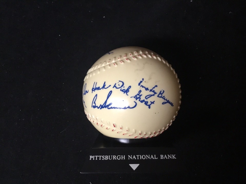 Pittsburgh Pirates 1950’s Autograph Baseball Bank, Clemente, a Beauty