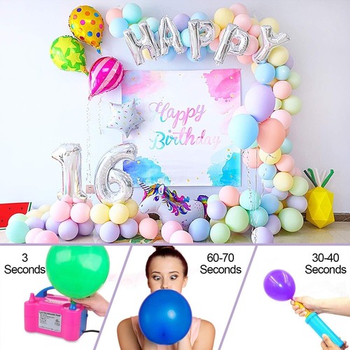 Portable Electric Balloon Pump Two Nozzle Air Blower Inflator Party - Picture 9 of 11