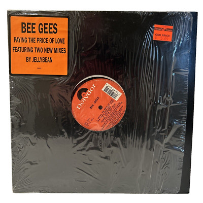 BEE GEES PAYING THE PRICE OF LOVE 12'' 1993 POLYDOR 859165 JELLYBEAN REMIX Shrink