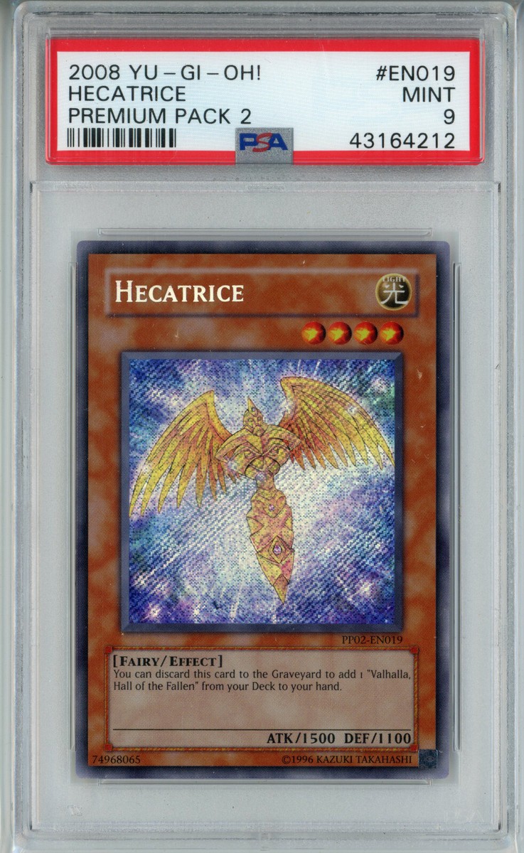 YUGIOH PP02-EN019 HECATRICE SECRET RARE HOLO FOIL PSA 9 MINT