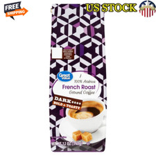 100% Arabica Dark Roast Ground Coffee 12oz Resealable Bag Makes 42 Cups New 11.13 per pound