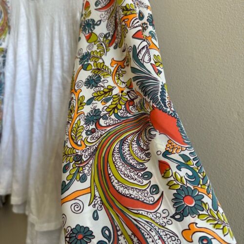 Anthropologie Boho Silk Sleeve Top sz M - Picture 2 of 8