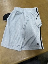 Boys Champion Mesh Basketball Shorts, White, L