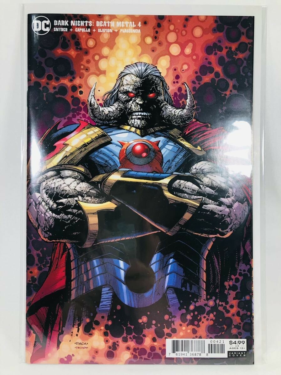 DARK NIGHTS: DEATH METAL #4 DAVID FINCH DARKSEID VARIANT NM DC