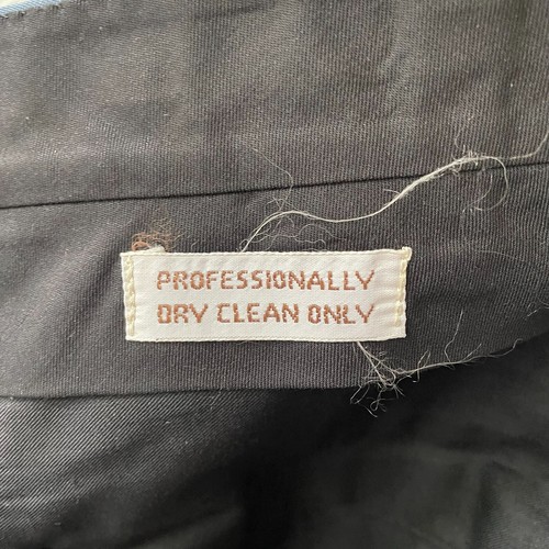 50s Vintage Kingswood Blue Gray Flat Front Gabardine Mens Pants with Cuff 40x29 - Picture 8 of 8