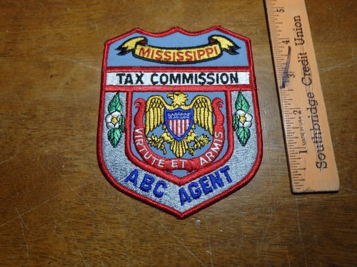 MISSISSIPPI TAX COMMISSION ABC AGEANT DEPARTMENT OBSOLETE PATCH BXAA#20