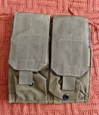 US Military USMC Eagle Industries Double Mag Pouch MP2-M4/2-MS-COY Brown VGC
