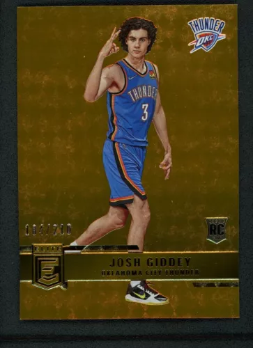 2021-22 Josh Giddey 184/210 Panini Donruss Elite RC Rookie