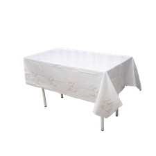 Eid Mubarak Wipeable Table cloth Cover (220cmx130cm) Party - Rose Gold Floral
