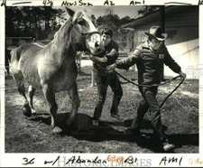 1987 Press Photo Ed DeMeyere & Bob Lewis -Slidell Animal Control Officers