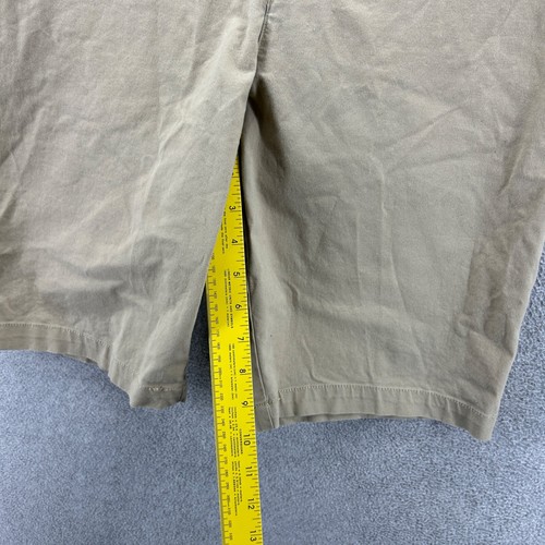 Polo Ralph Lauren Shorts Boys Size 20 Beige Flat Front Chino Bermuda Khakis - Picture 5 of 10
