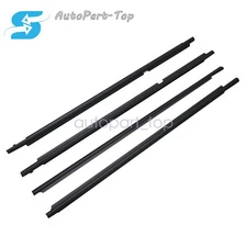 4x Door Window Strip Black Frame For Toyota Land Cruiser LC100 1998-2007 New