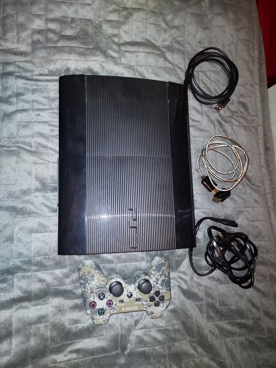 Console Playstation 3 Super Slim 250GB 2 Controles e 45 Jogos