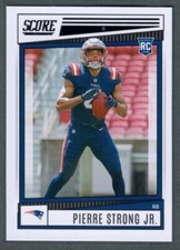 2022 Panini Score #337 Pierre Strong Jr.  Rookie RC Patriots A-31