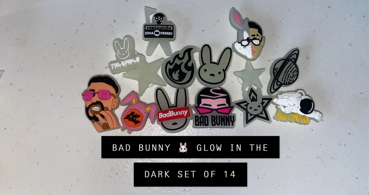 shoe charms for crocs. bad bunny 14 charm set eBay