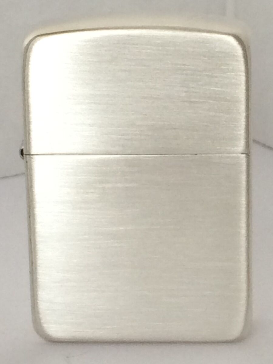 Sterling SIlver Zippo Lighter, Satin Finish, #24, 1941 Sterling SIlver Zippo Lighter, Satin Finish, #24, 1941