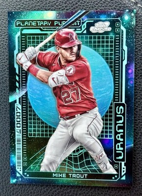 2023 Topps Cosmic Chrome Mike Trout Planetary Pursuit Uranus #PPU-2 Angels
