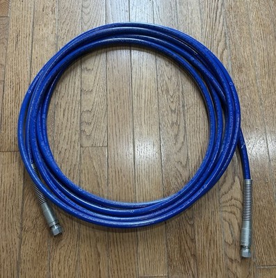 Graco BlueMax II 25ft x 1/4 Blue Rubber Air Hose Male Thread for Air Compressor