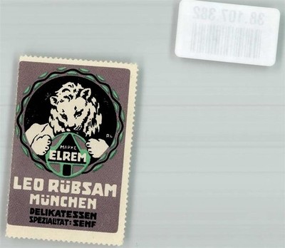 38107382 - 8000 Munich brand Elrem Leo Ruebsam delicacy specialty mustard