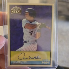 Leaf 2026 Metal Paul Molitor Autograph 1/1 Baseball Card #50A-PM1