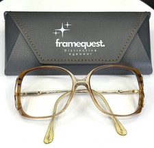 VTG MARCHON Butterfly BROWN Womens Gold Butterfly Eyeglasses FRAMES ONLY