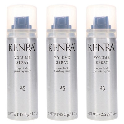 Kenra Volume Spray Hair Spray #25 Travel size 1.5 oz each 3 Pack