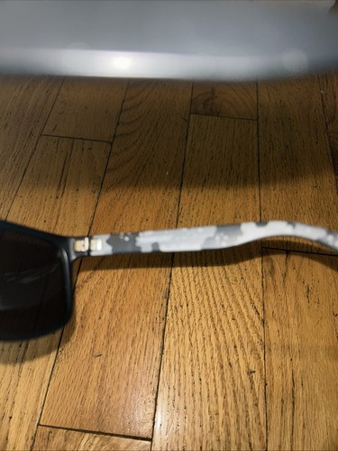 QuickSilver Men's Square Sunglasses, Matte Black / Gold Mirrored Grey Camo - Picture 5 of 7