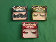 Halloween Lashes Fortune Teller Black Magic Fairy Witch 1pr Fun Gift Costume